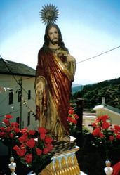 Imagem do 
Sagrado Cora��o de Jesus, na sua festa anual