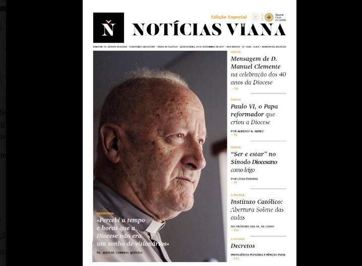 Media: «Notícias de Viana» dedica edição especial aos 40 anos da diocese minhota