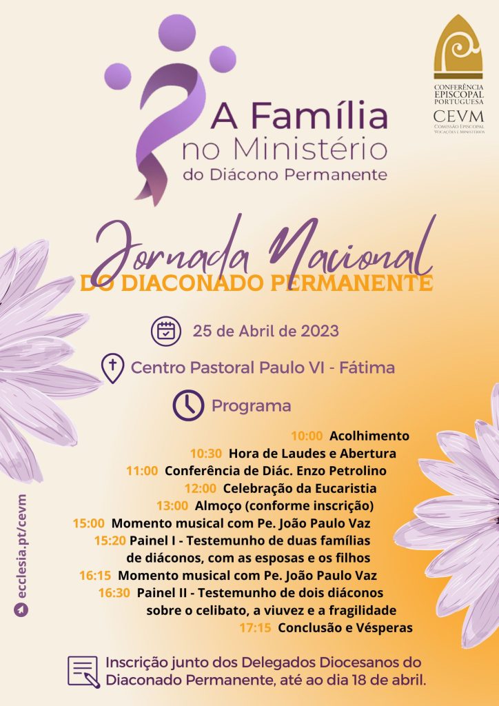 Jornada Nacional do Diaconado Permanente 25 abr 2023