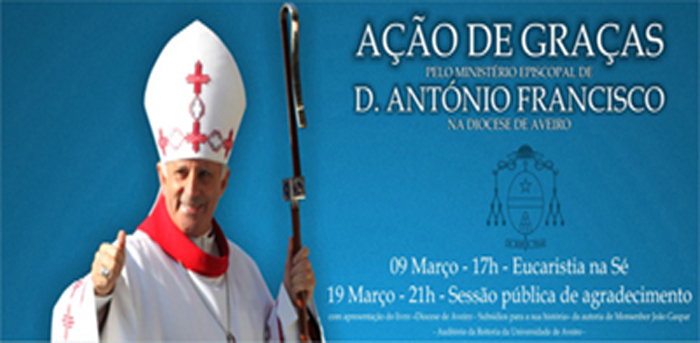 Diocese de Aveiro agradece a D. António Francisco