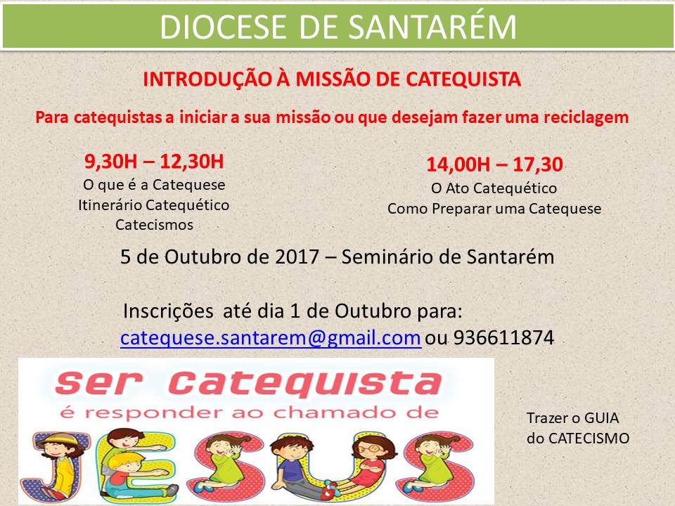 Santarém: Formação para catequistas que iniciam a missão