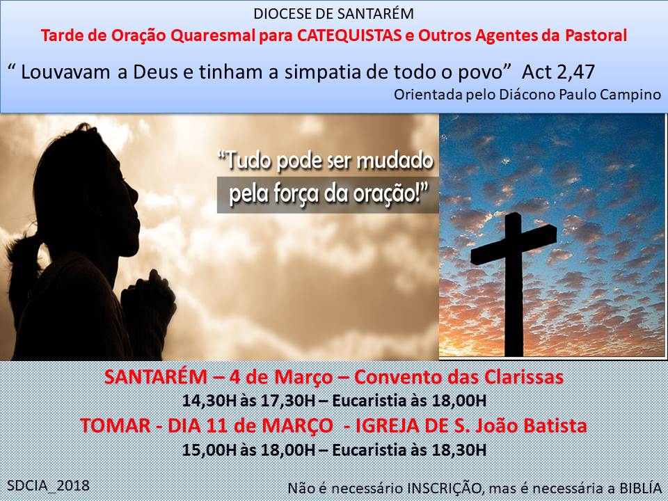 Santarém: Tarde de oração para catequistas