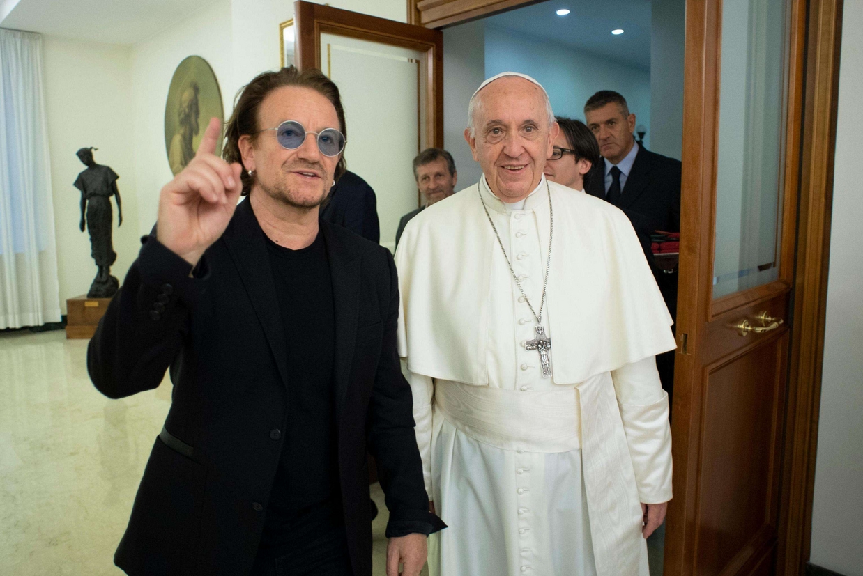 Igreja/Cultura: Bono sobre o papa «Um Homem Extraordinário»